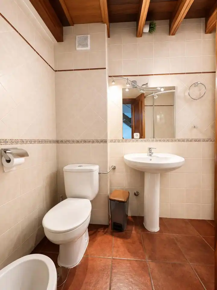 Badezimmer von Haus oder Chalet zur Miete in Segovia mit Heizung, Terrasse und Möbliert