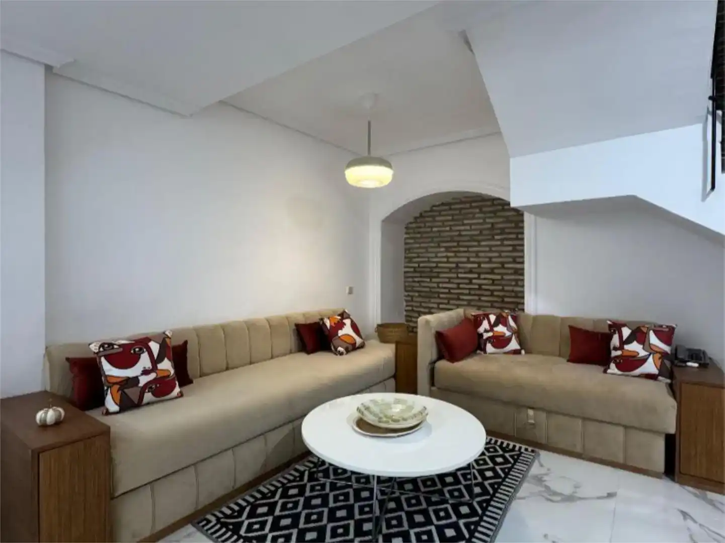 Sala d'estar de Dúplex en venda en San Fernando amb Aire condicionat, Jardí privat i Parquet