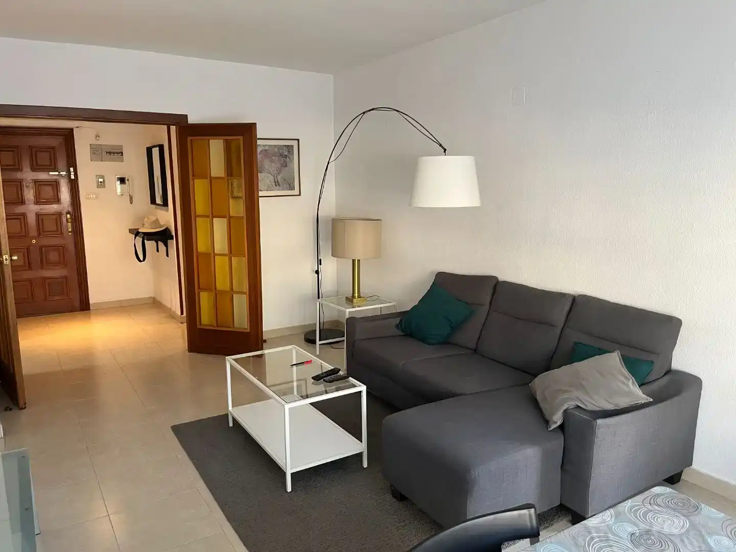 Sala de estar de Piso de alquiler en Huesca con Amueblado y Balcón