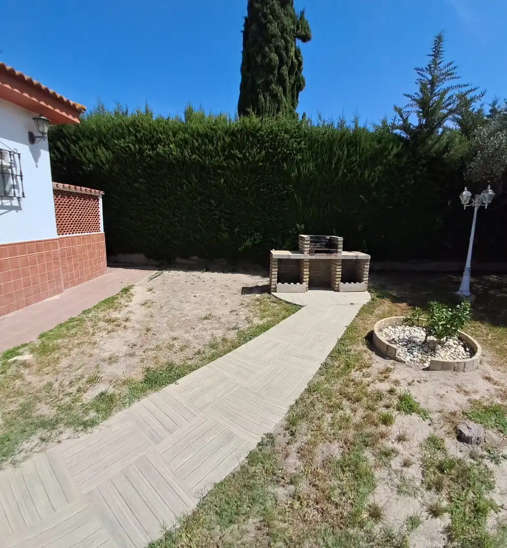 Jardín de Casa o chalet en venta en Palomares del Río con Aire acondicionado, Jardín privado y Terraza