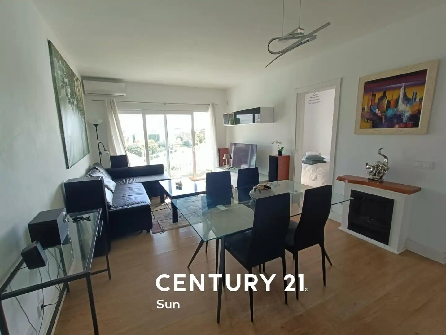 Sala de estar de Piso de alquiler en Estepona con Terraza, Amueblado y Piscina comunitaria