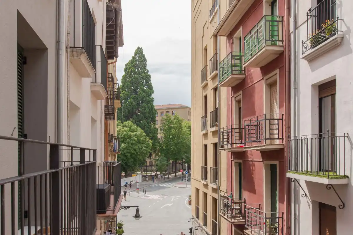 Exterior view of Flat for sale in  Pamplona / Iruña  with Heating and Balcony