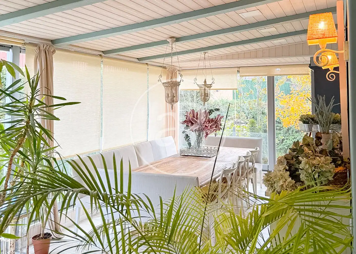 Terrace of Detached homes for sale in Boadilla del Monte  with Air Conditioner, Heating and Private garden