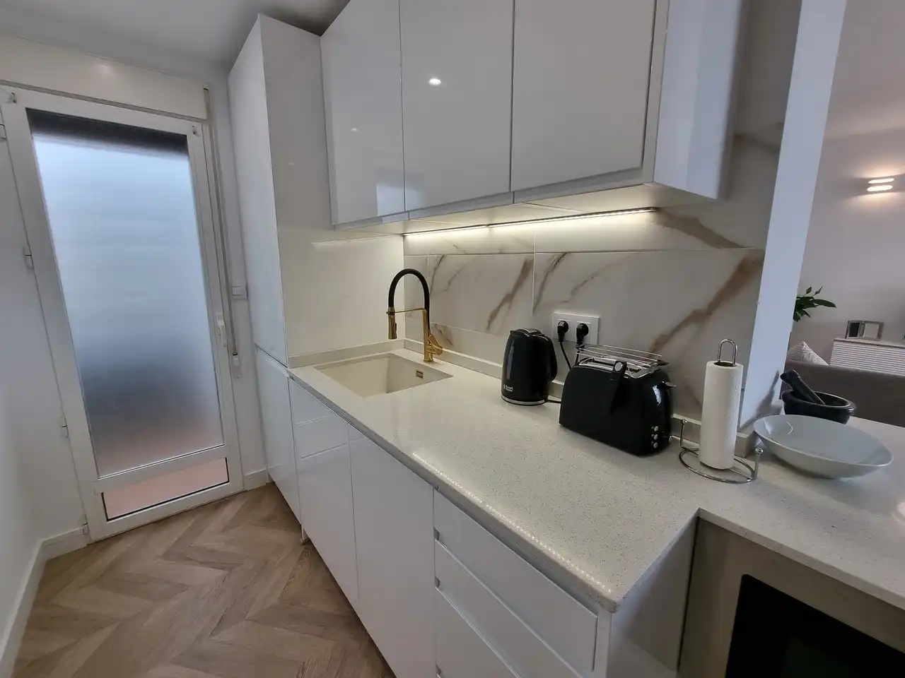 Kitchen of Apartments for sale in Mojácar  with Air Conditioner, Swimming Pool and Furnished
