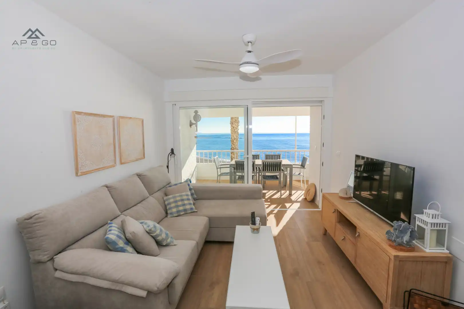 Wohnzimmer von Wohnung zur Miete in Almuñécar mit Heizung, Terrasse und Möbliert