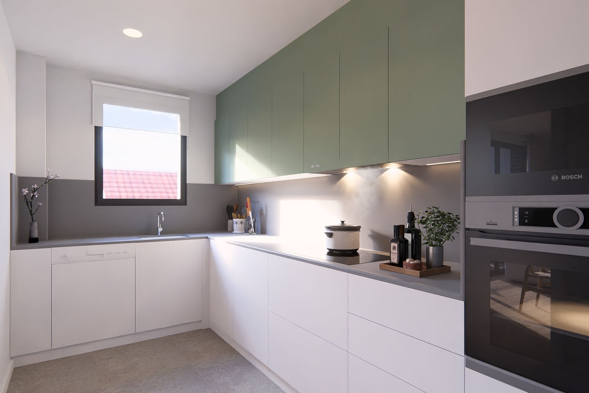 Kitchen of Flat for sale in El Masnou  with Air Conditioner, Heating and Terrace