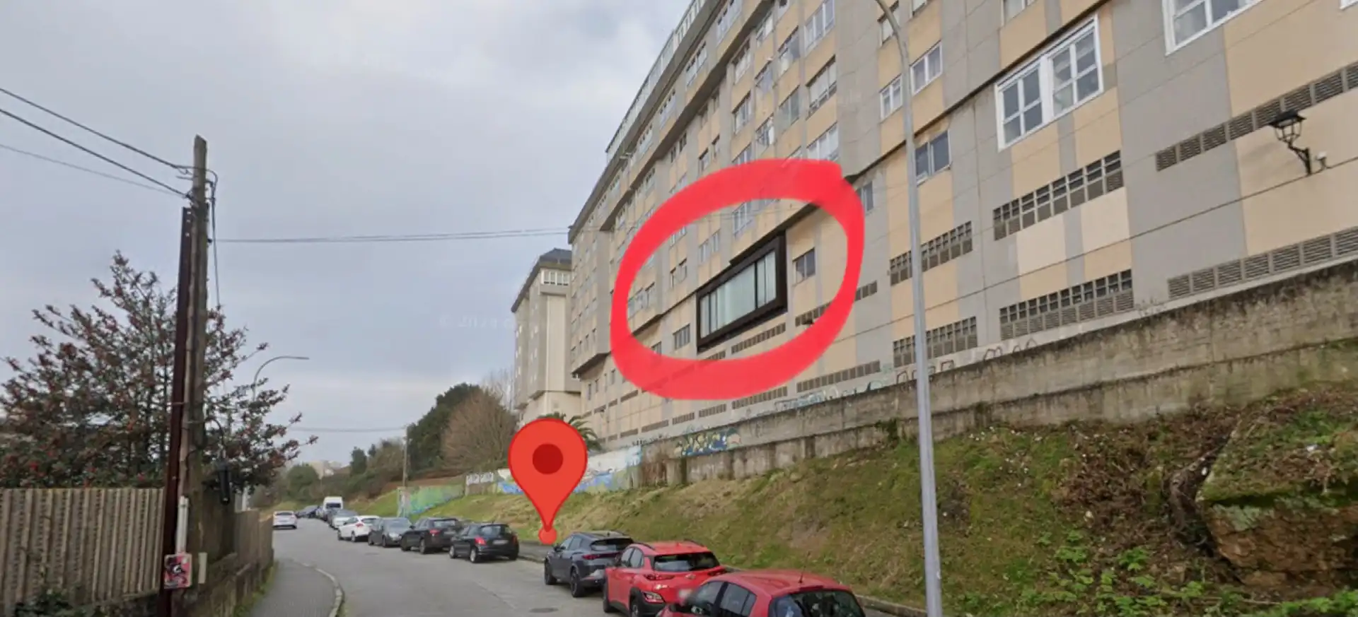 Außenansicht von Wohnung zum Verkauf in A Coruña Capital  mit Ofen