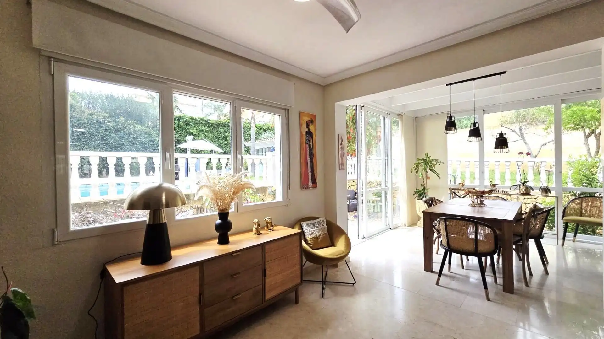 Comedor de Casa o chalet en venta en La Nucia con Aire acondicionado, Jardín privado y Terraza