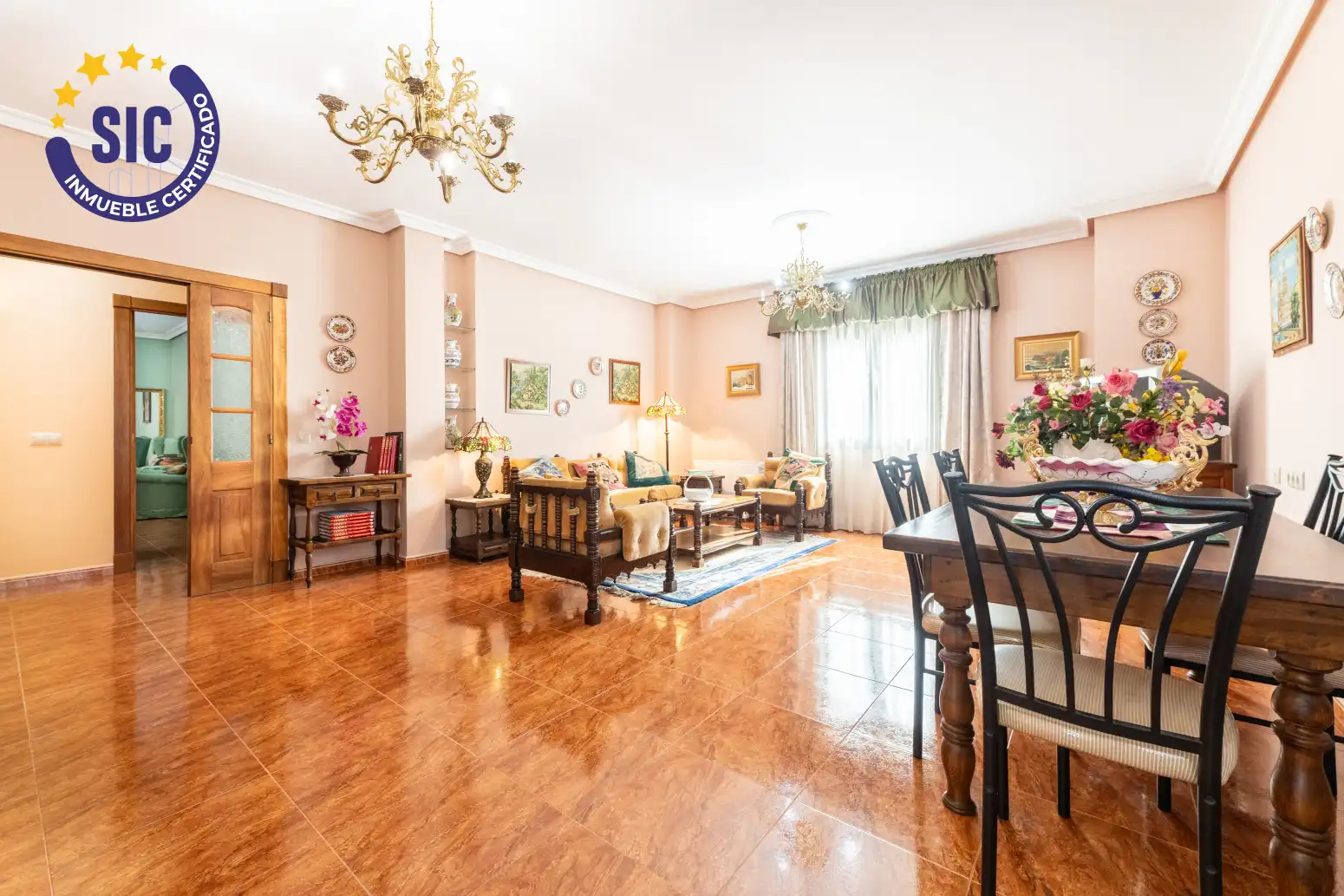 Sala de estar de Casa o chalet en venta en Hontecillas con Calefacción, Terraza y Amueblado