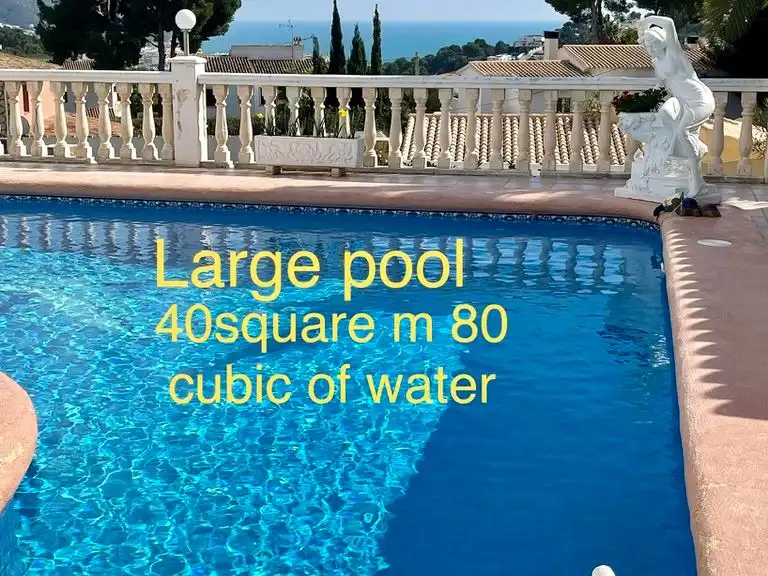 Piscina de Casa o xalet en venda en Moraira amb Aire condicionat, Terrassa i Piscina