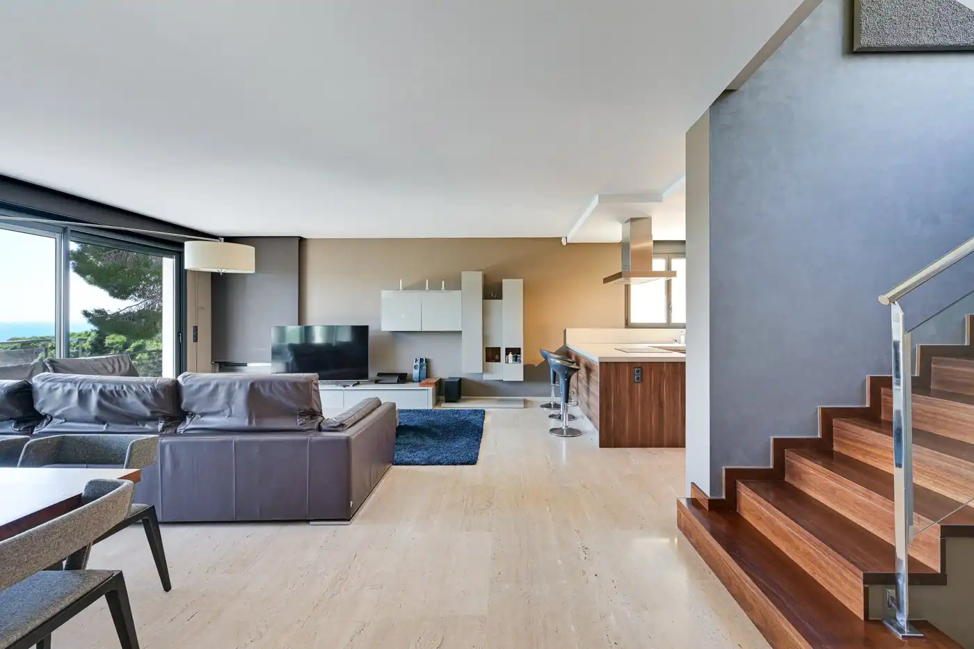 Sala d'estar de Casa o xalet en venda en Lloret de Mar amb Aire condicionat, Calefacció i Jardí privat
