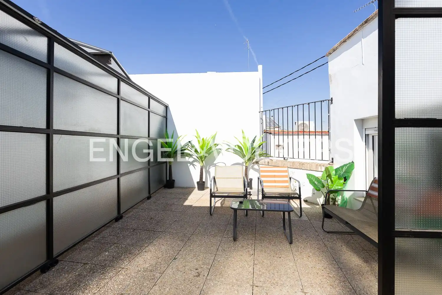 Terrace of Attic for rent in Valencia  with Air Conditioner, Heating and Terrace