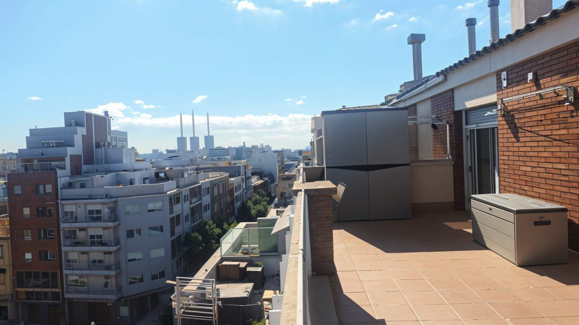 Terrassa de Àtic en venda en Sant Adrià de Besòs amb Calefacció, Parquet i Terrassa