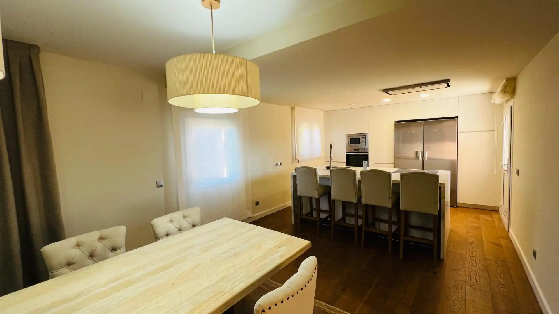 Dining room of Houses for sale in Cambrils  with Air Conditioner, Private garden and Parquet flooring