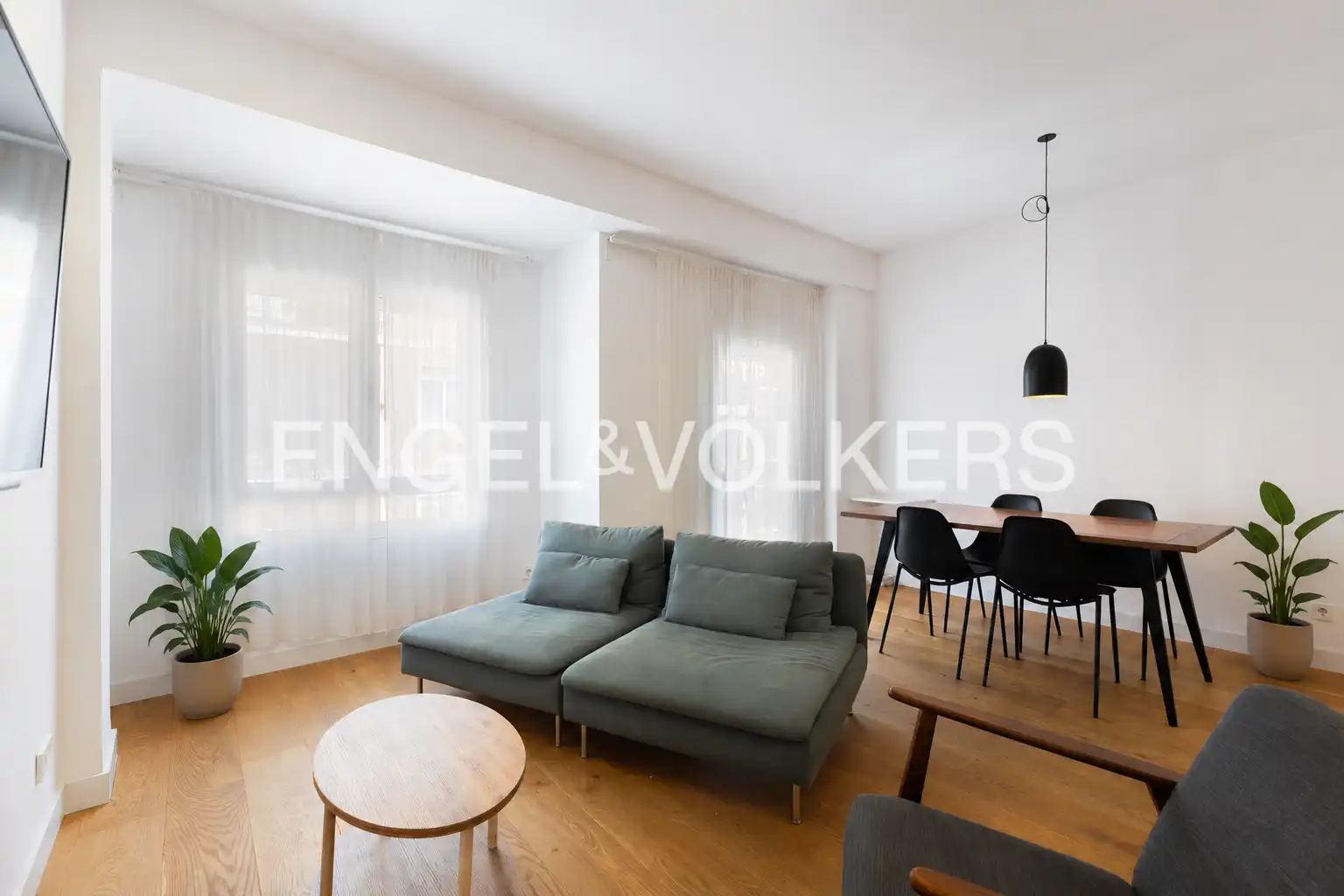 Sala de estar de Piso de alquiler en Valencia con Aire acondicionado, Calefacción y Balcón