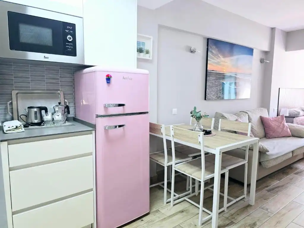 Cocina de Estudio en venta en Torremolinos con Amueblado y Piscina comunitaria