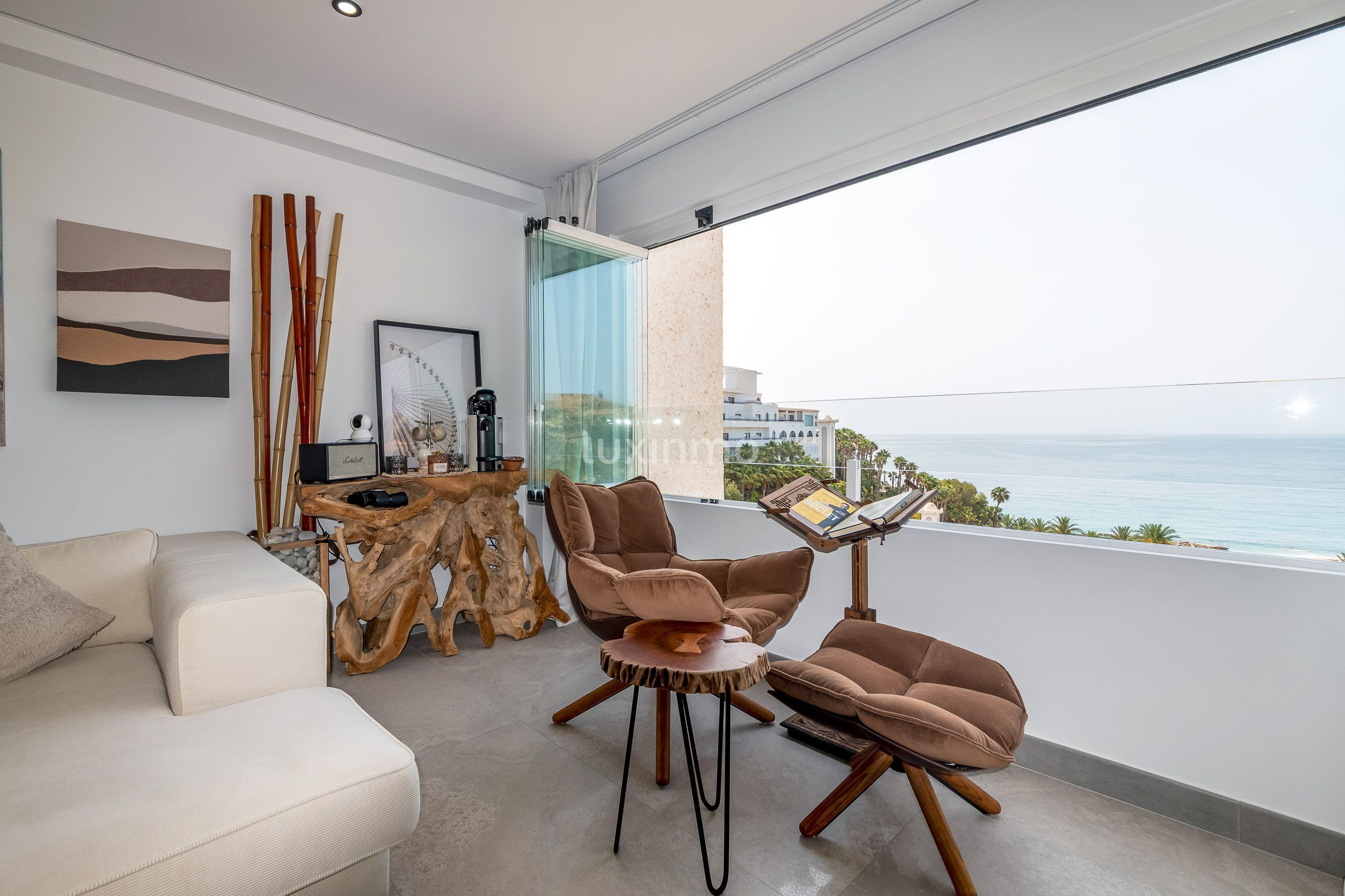 Living room of Flat for sale in Villajoyosa / La Vila Joiosa  with Air Conditioner, Heating and Private garden