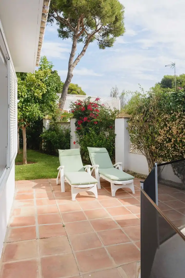 Terrassa de Casa o xalet de lloguer en Marbella amb Jardí privat, Terrassa i Piscina