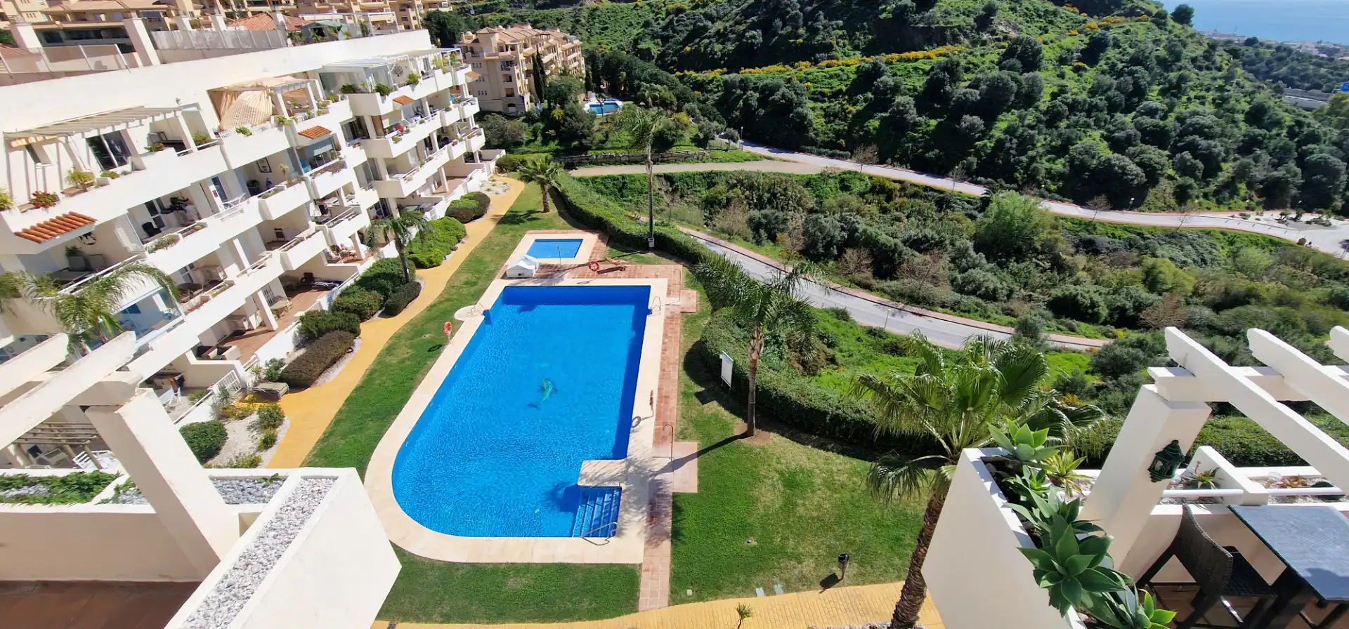 Piscina de Piso en venta en Mijas con Terraza, Trastero y Piscina comunitaria