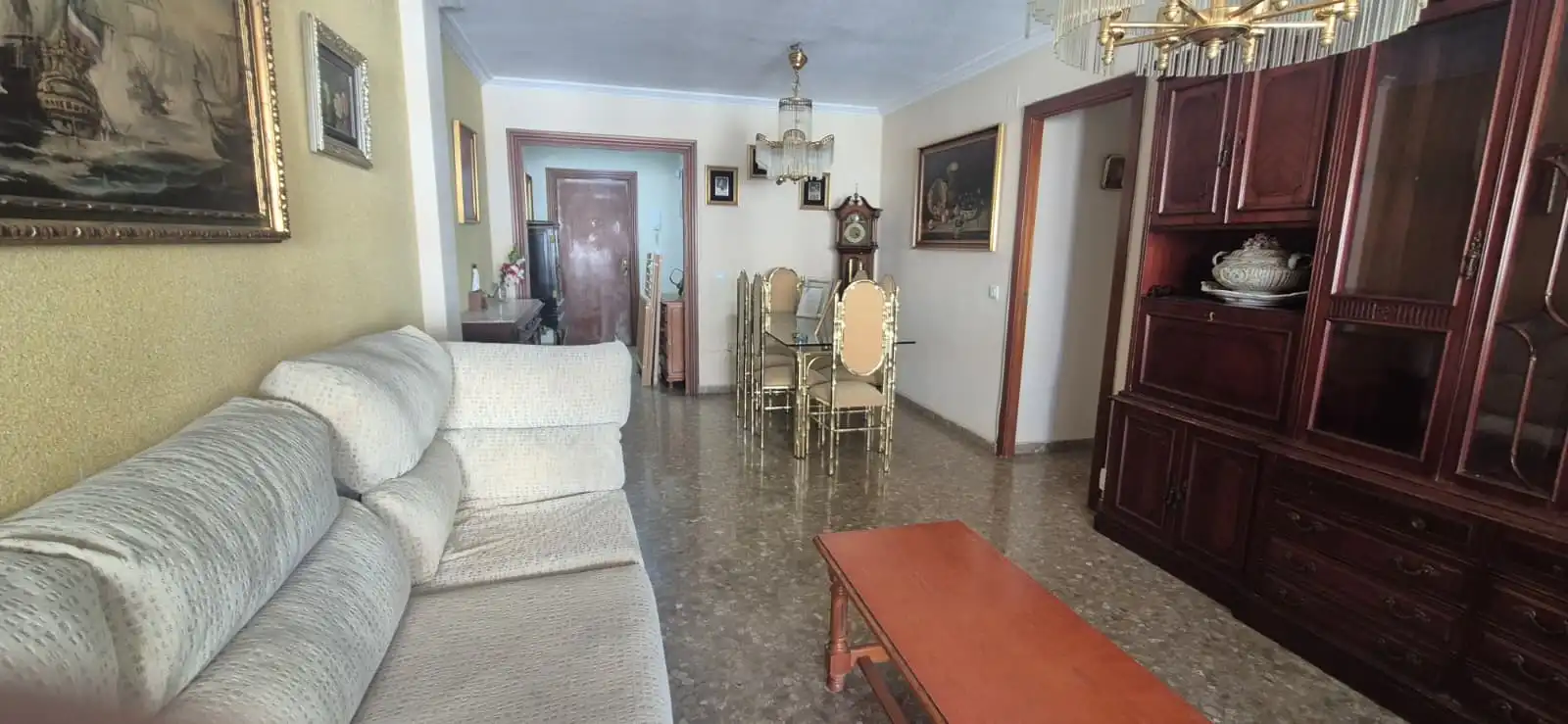 Sala de estar de Piso en venta en Málaga con Terraza, Trastero y Amueblado