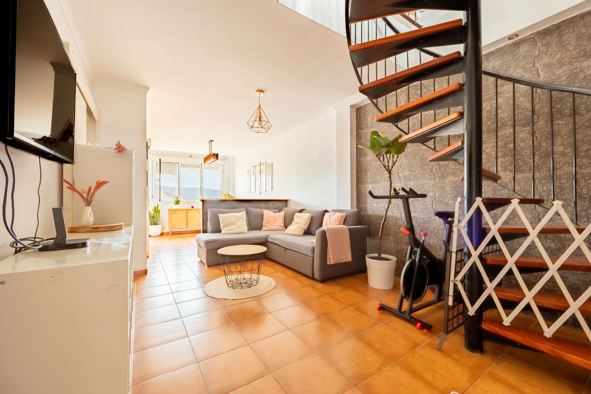 Sala de estar de Dúplex en venta en Las Palmas de Gran Canaria con Terraza, Horno y Microondas