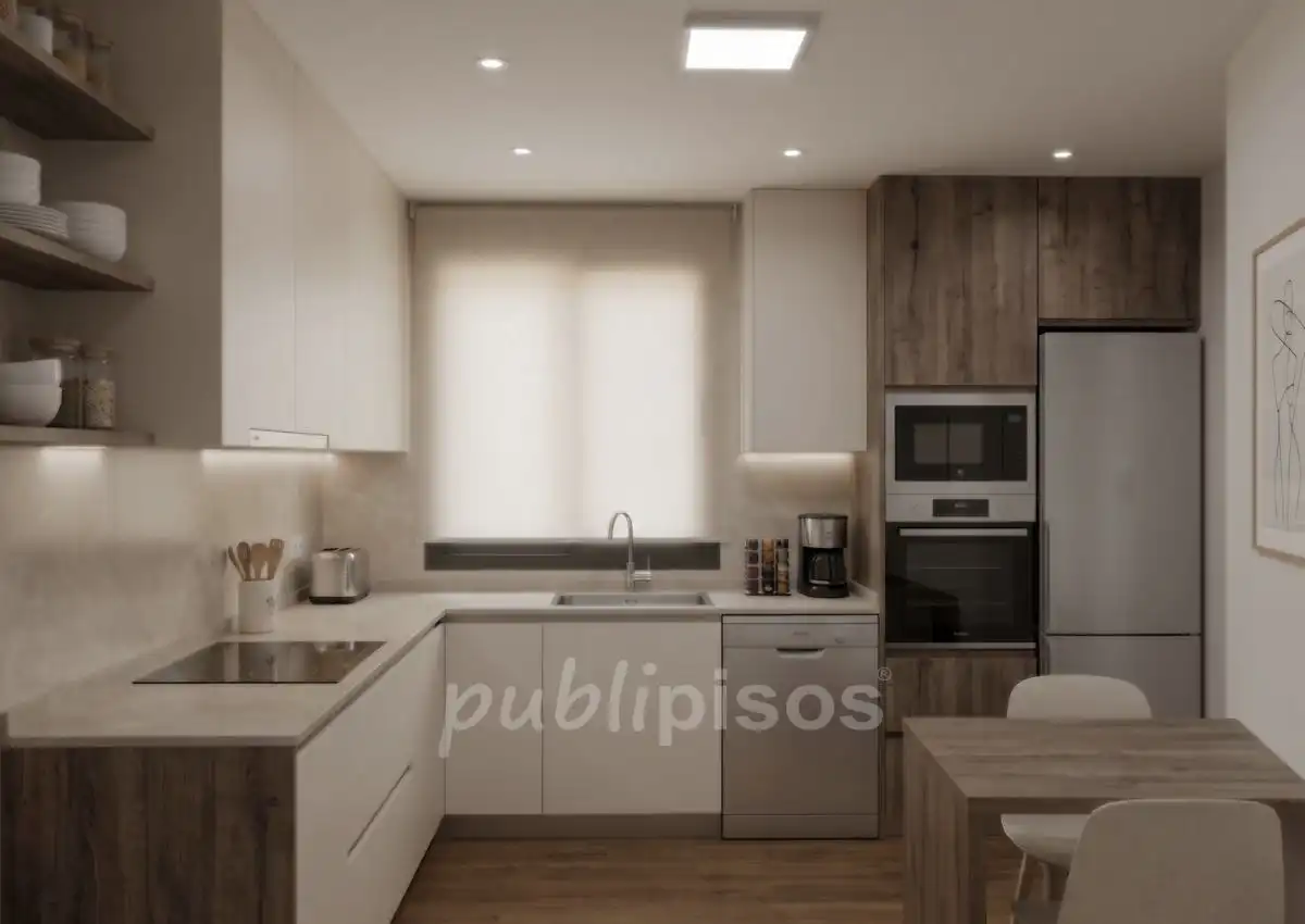 Küche von Wohnung zur Miete in Zaragoza mit Klimaanlage, Heizung und Möbliert