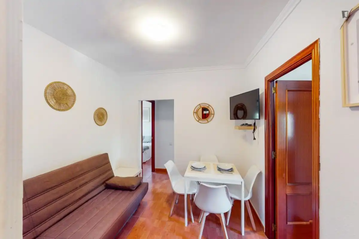 Sala de estar de Apartamento para compartir en Jerez de la Frontera con Amueblado, Lavadora y Microondas