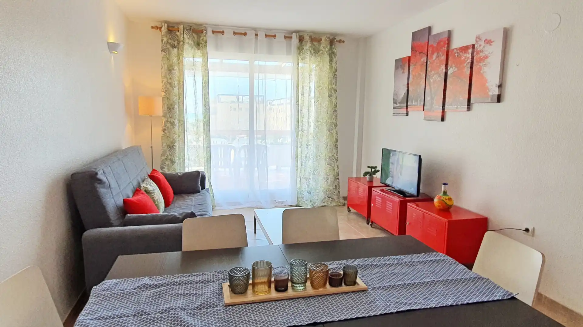 Sala de estar de Apartamento de alquiler en Xeraco con Terraza, Amueblado y Horno