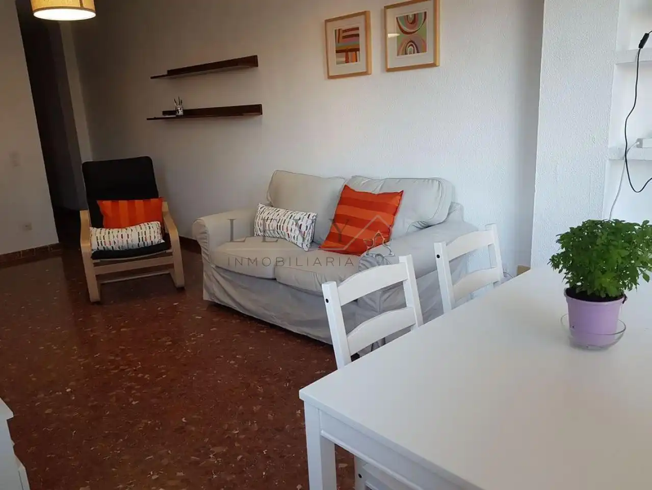 Wohnzimmer von Wohnung zur Miete in Málaga mit Heizung und Möbliert