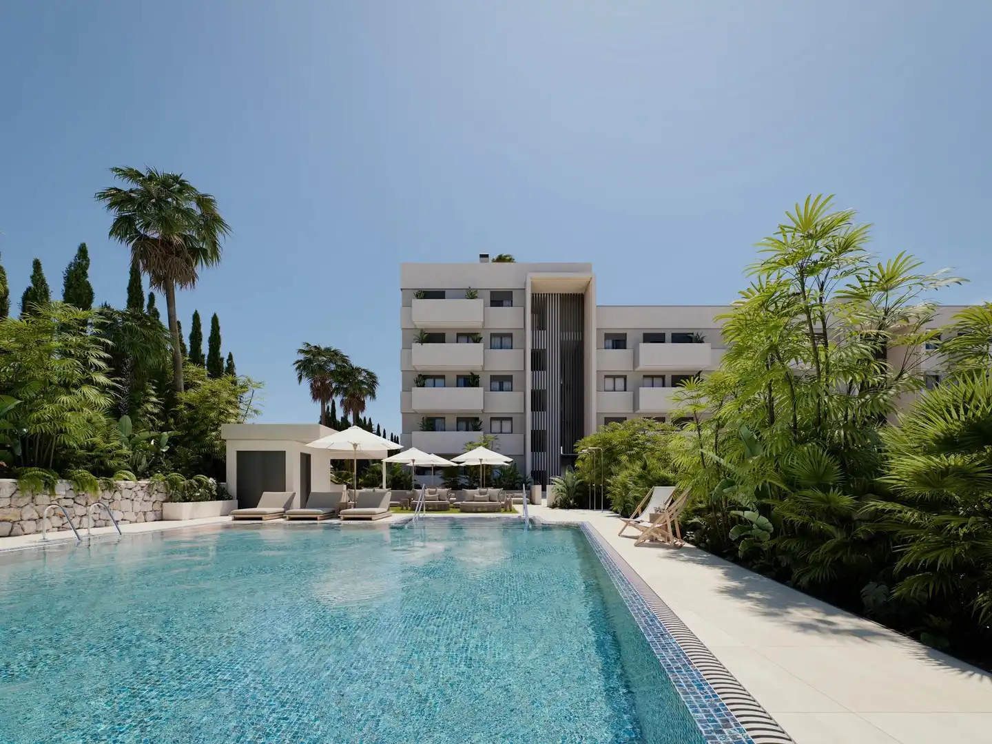Piscina de Planta baixa en venda en Estepona amb Jardí privat, Terrassa i Piscina comunitària