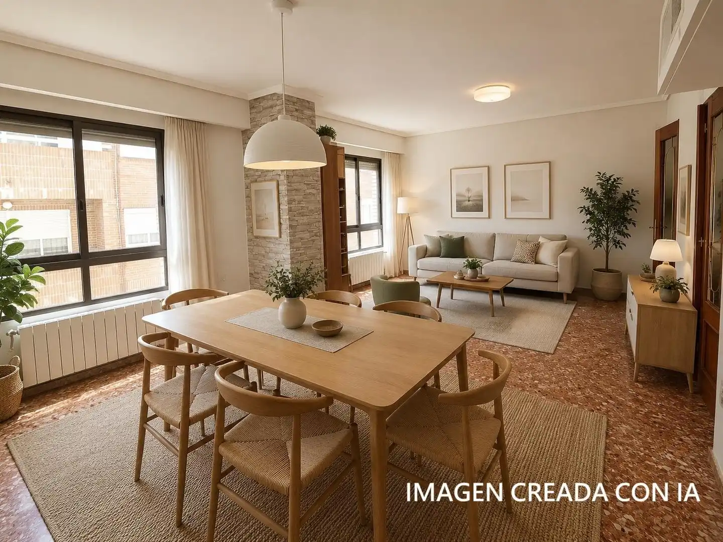 Wohnzimmer von Wohnung zum Verkauf in Sagunto / Sagunt mit Klimaanlage, Heizung und Terrasse