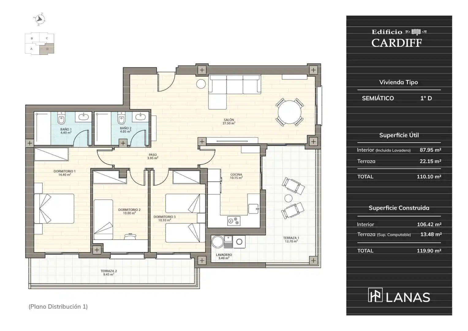 Piso en venta en Murcia con Aire acondicionado, Calefacción y Parquet