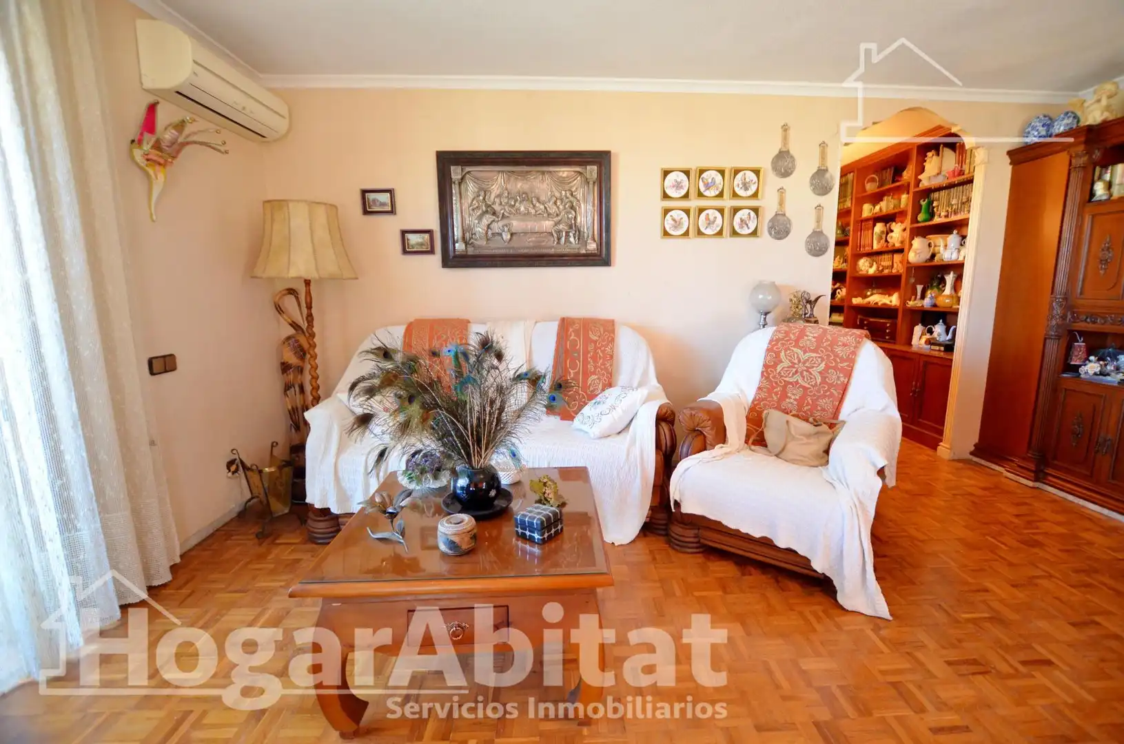 Sala d'estar de Pis en venda en Alicante / Alacant amb Aire condicionat, Calefacció i Jardí privat