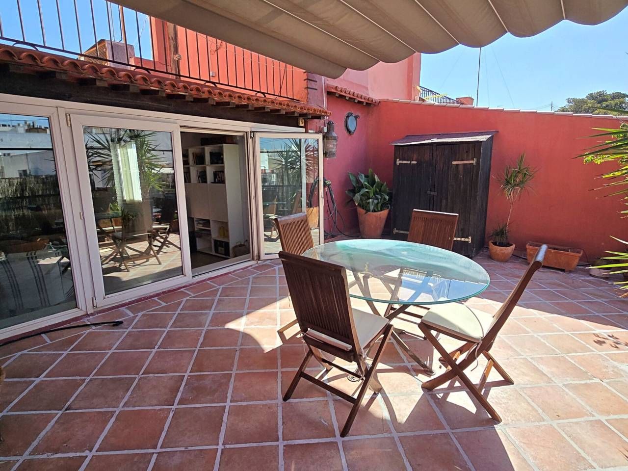 Terrace of Attic to rent in  Valencia Capital  with Air Conditioner, Heating and Parquet flooring