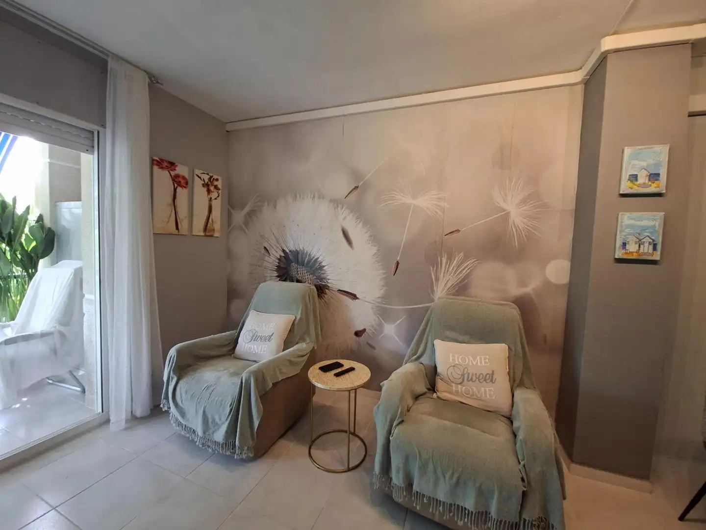 Sala de estar de Piso en venta en La Ràpita con Aire acondicionado, Jardín privado y Terraza