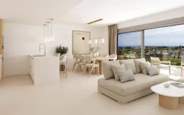 Sala de estar de Apartamento en venta en Dénia con Aire acondicionado y Domótica