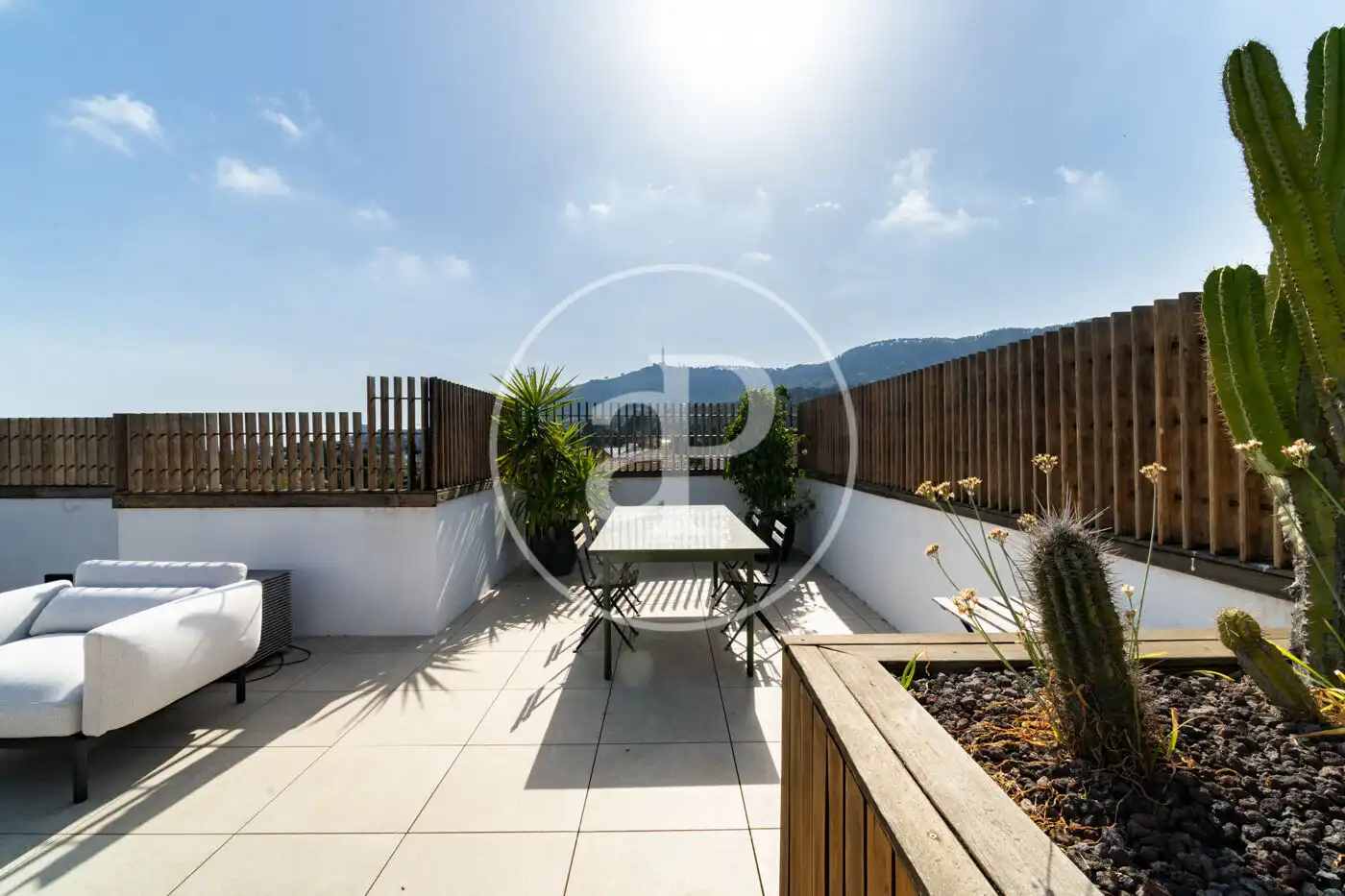 Terraza de Piso de alquiler en Barcelona con Aire acondicionado, Calefacción y Terraza