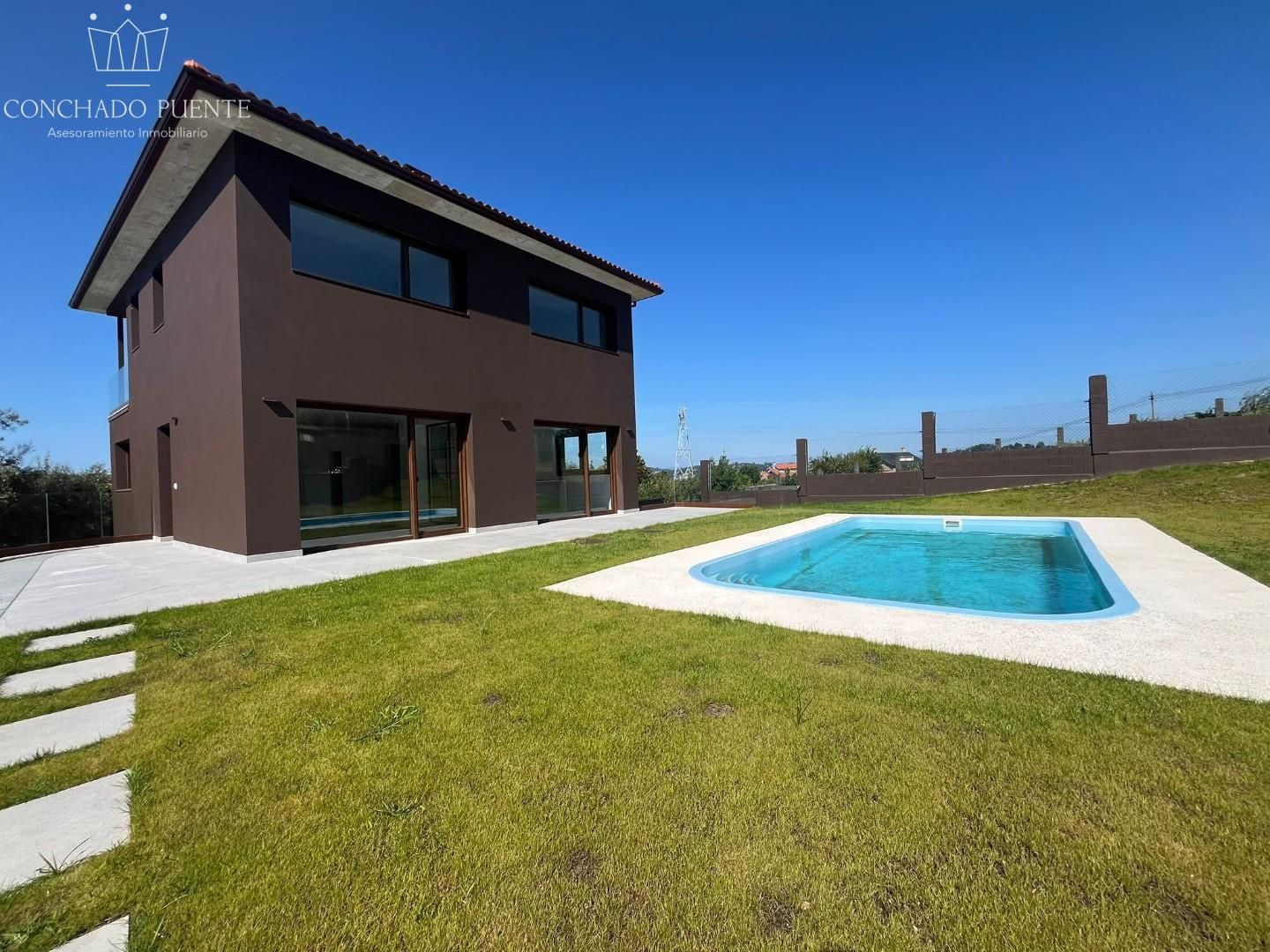 Piscina de Casa o chalet en venta en Culleredo con Jardín privado