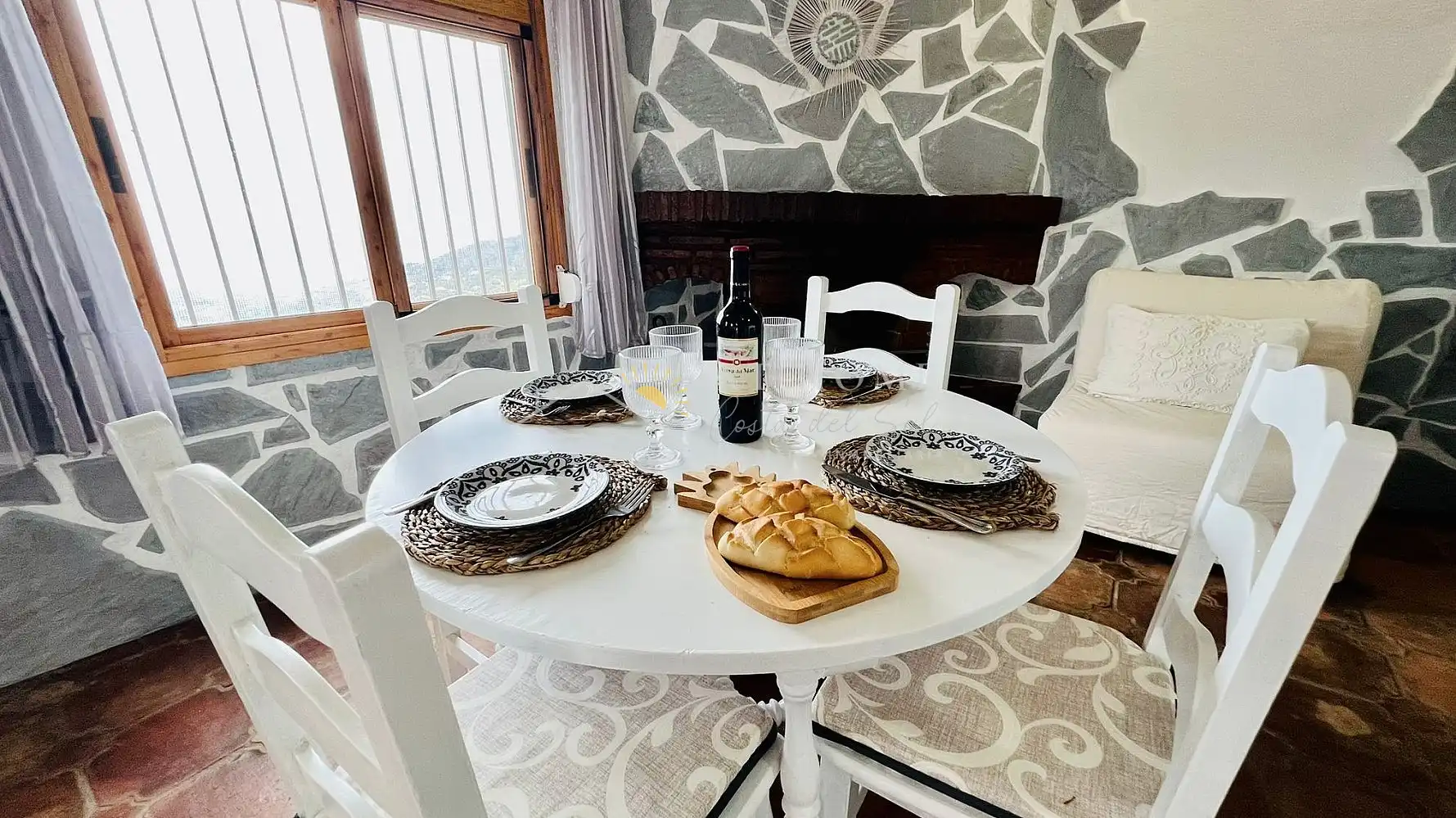 Esszimmer von Country house zur Miete in Frigiliana mit Schwimmbad und Haustiere erlaubt