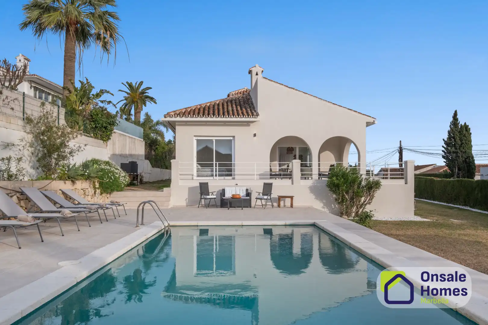 Exterior view of Houses for sale in Marbella  with Air Conditioner, Private garden and Terrace