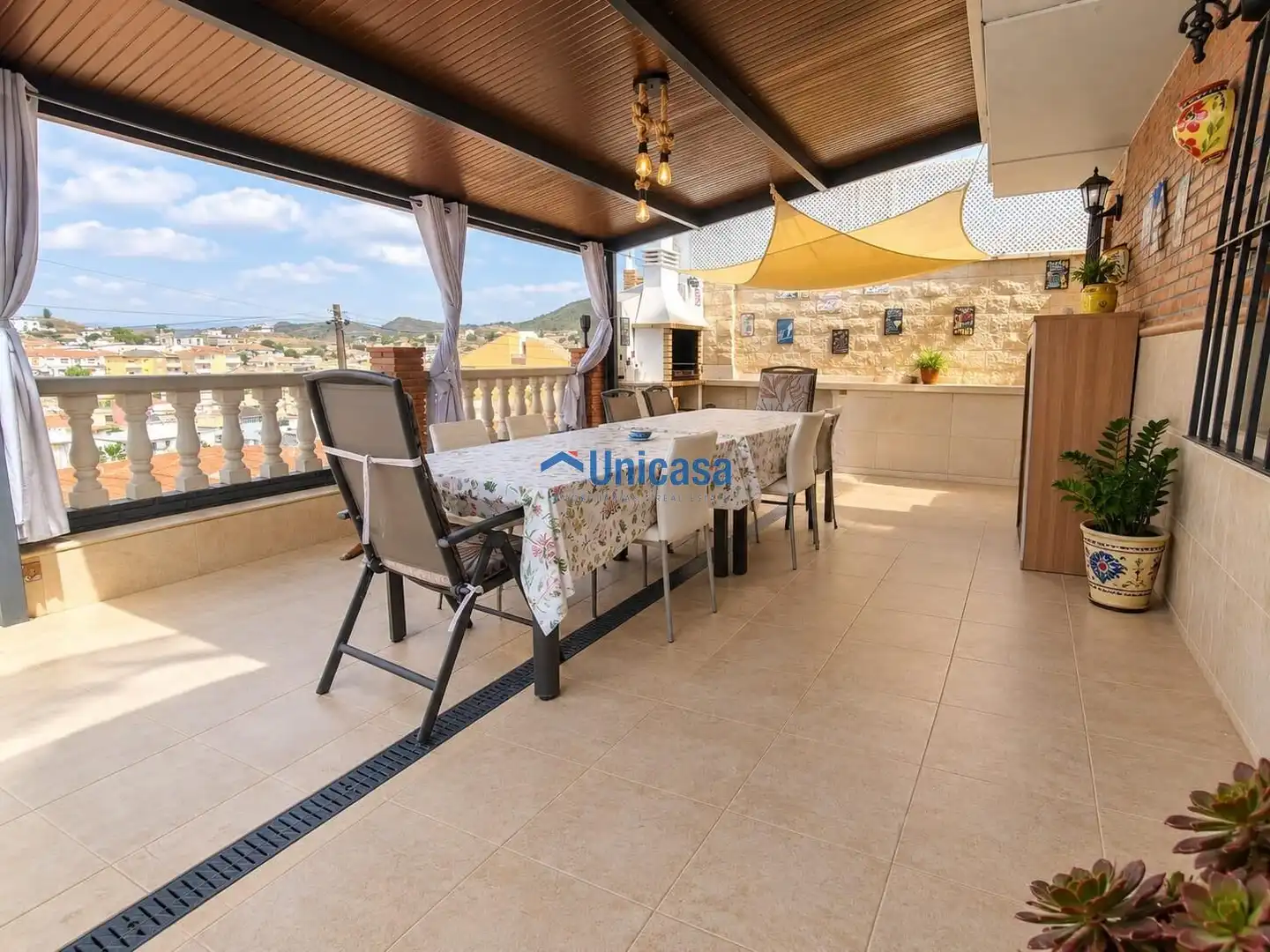 Terrace of Detached homes for sale in Málaga  with Air Conditioner, Heating and Storage room