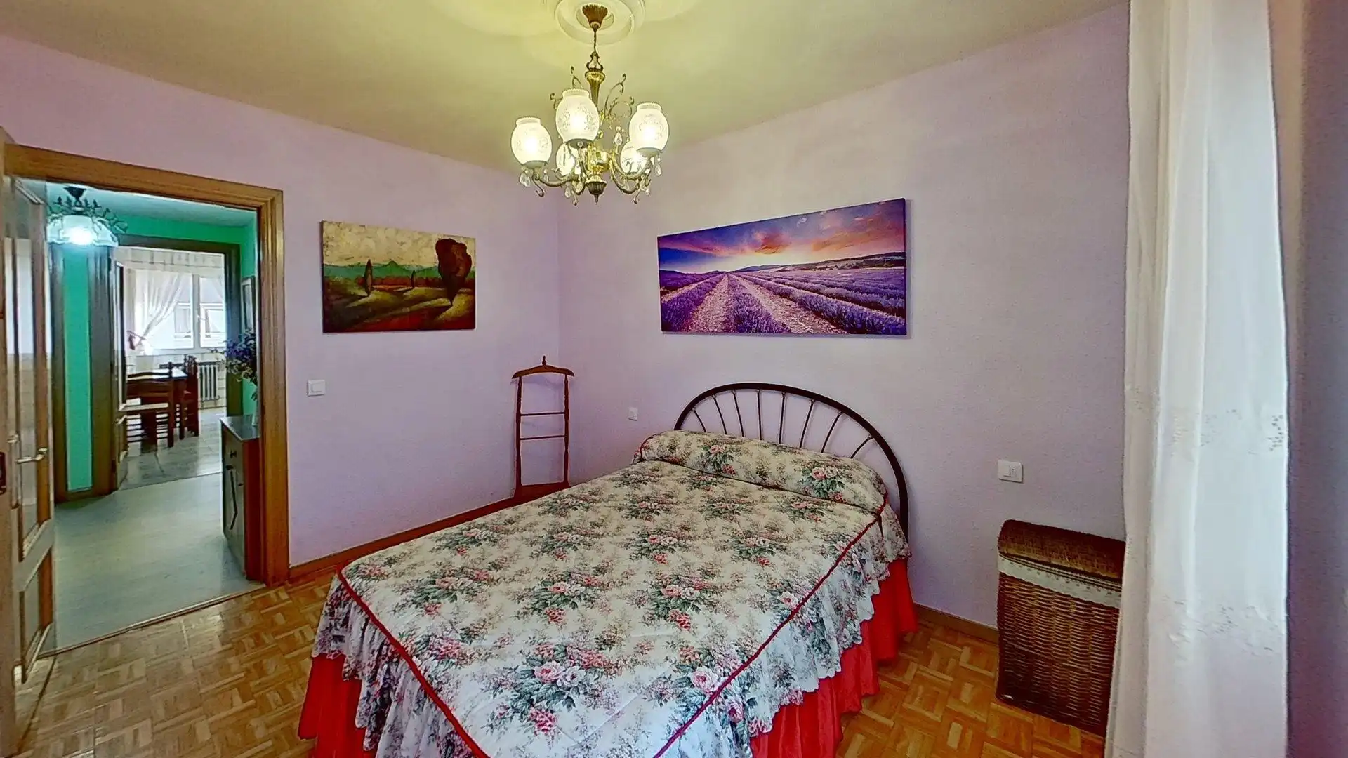 Schlafzimmer von Wohnung zum Verkauf in Gijón  mit Heizung, Parkett und Terrasse