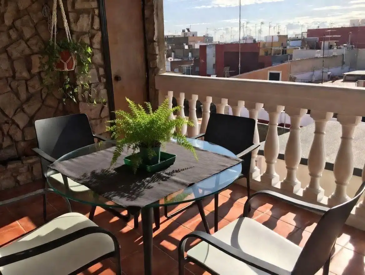 Terrace of Attic for sale in Silla  with Air Conditioner, Heating and Parquet flooring