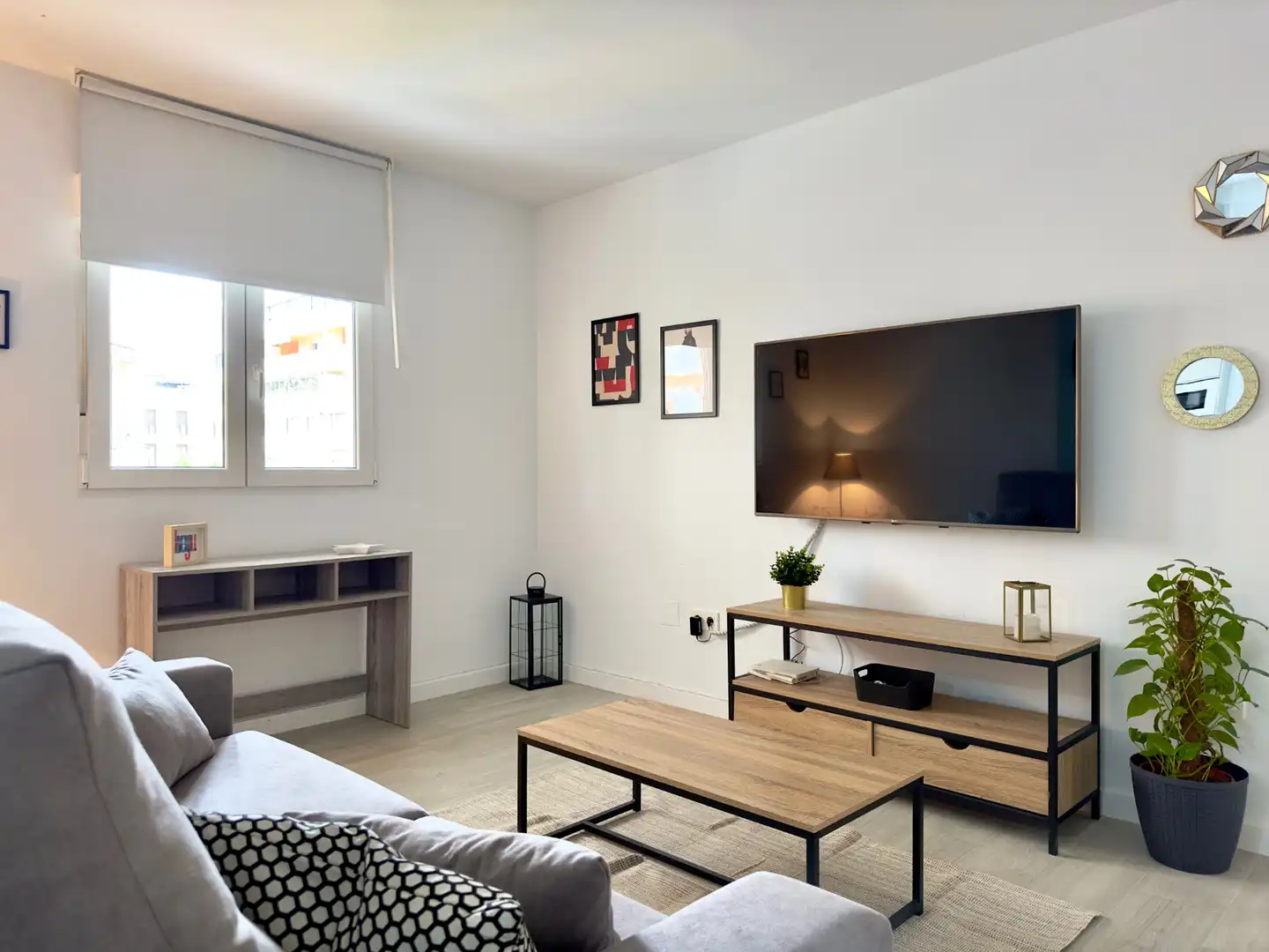 Sala de estar de Apartamento en venta en Málaga con Aire acondicionado, Parquet y Amueblado