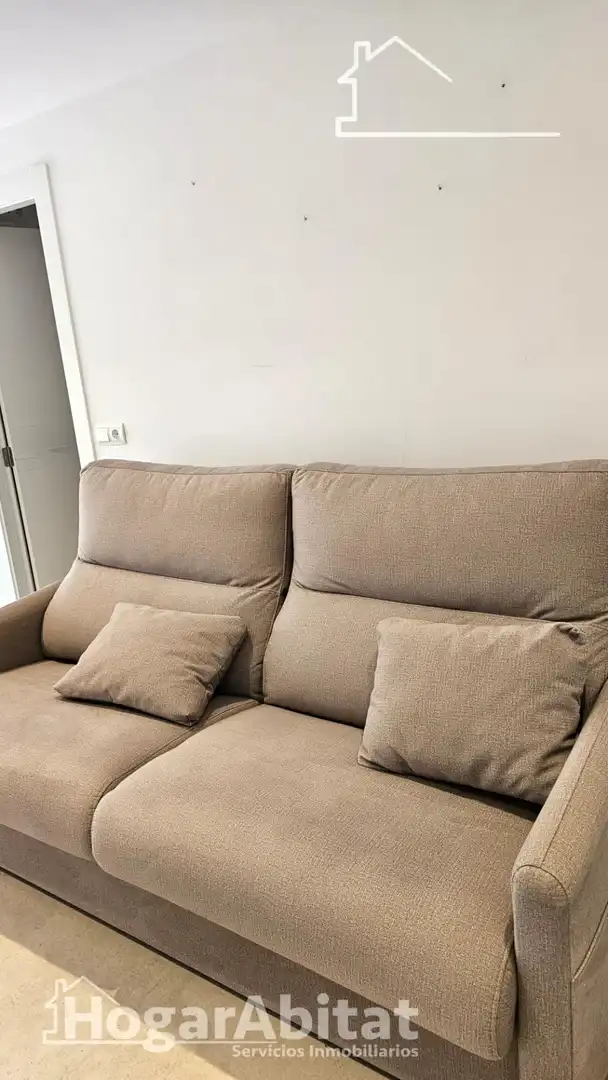 Living room of Flat for sale in Cullera  with Air Conditioner, Private garden and Furnished