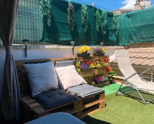 Terrace of Flat to rent in  Zaragoza Capital  with Heating, Parquet flooring and Furnished