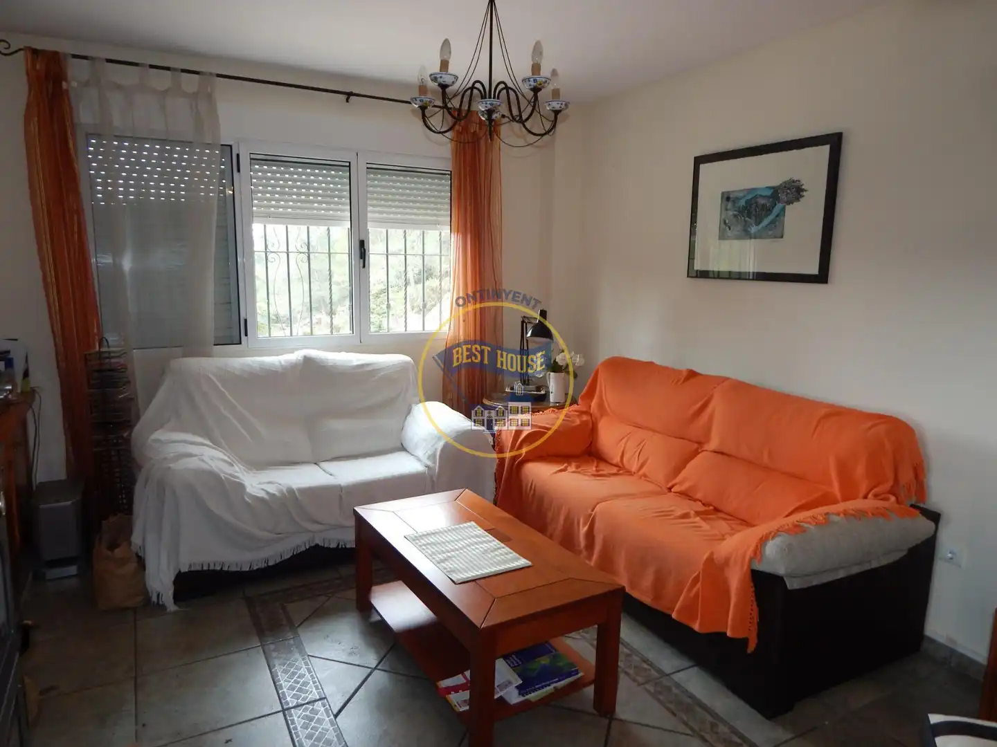 Sala de estar de Casa o chalet en venta en Bocairent con Calefacción, Jardín privado y Terraza