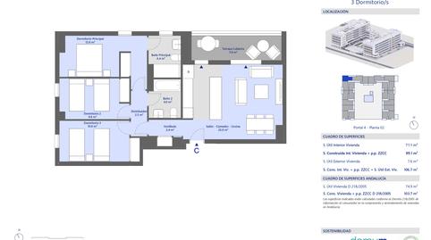 Photo 2 from new construction home in Flat for sale in Parcelas R. y R., Palmas Altas, Bellavista, Sevilla