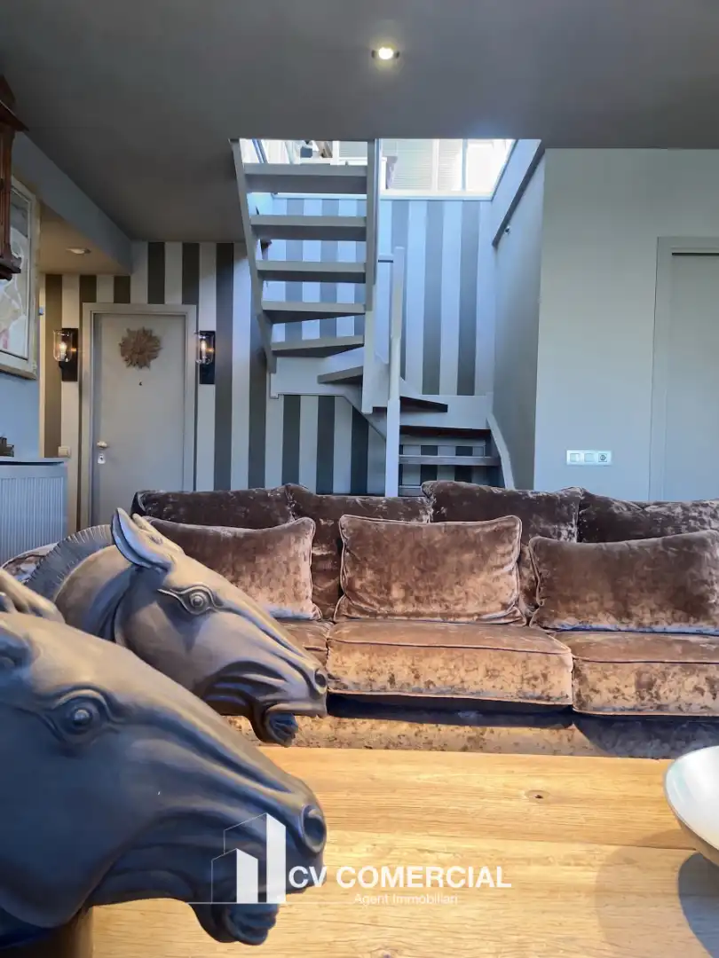 Sala de estar de Ático en venta en Tiana con Aire acondicionado, Calefacción y Parquet
