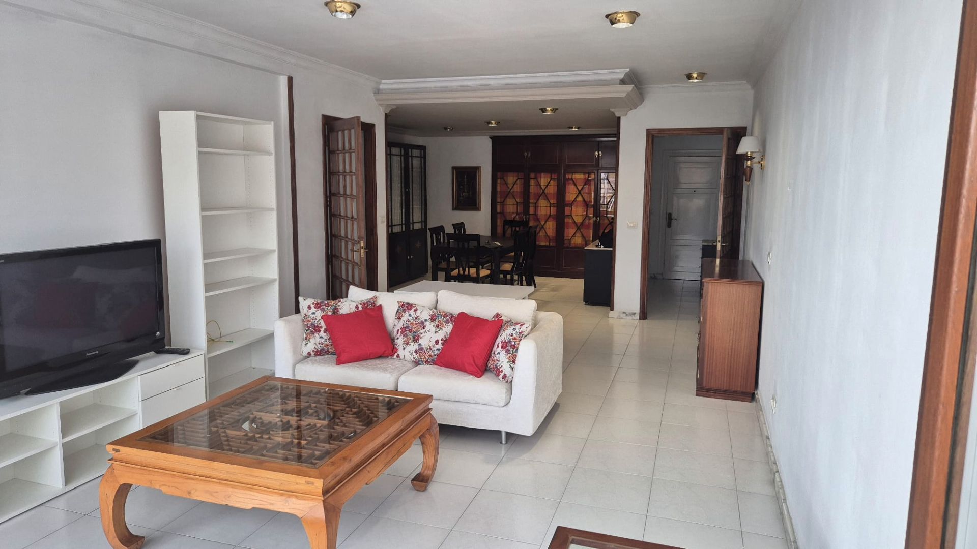 Sala d'estar de Pis de lloguer en  Santa Cruz de Tenerife Capital amb Terrassa, Moblat i Forn